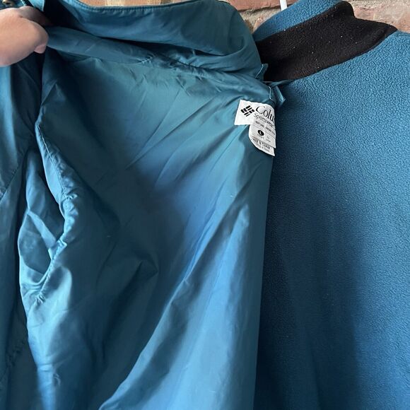 Vintage Columbia Bugaboo Jacket Women L Blue Black Colorblock 90s 2-In-1 - Picture 5 of 16